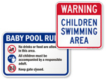 Baby Pool Signs