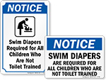 Swim Diaper Signs