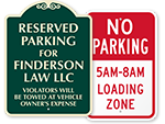No Parking Signs