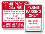 Permit Parking Signs