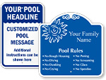 Custom Swimming Pool Signs