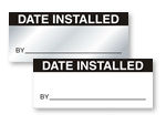Date Installed Labels