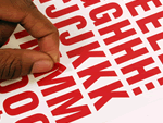Die Cut Letters & Numbers on a Sheet