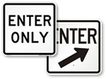 Enter Here Signs
