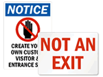 Free Entrance Signs
