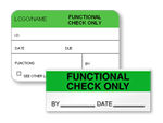 Functional Check Only Labels