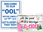 Funny Pool Signs