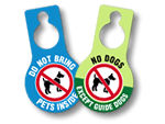 No Pets Door Hangers