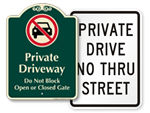 Not a Thru Street