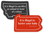 Novelty State Law Signs