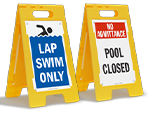 Portable Pool Signs
