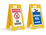 Portable Pool Signs 