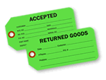 Returned Goods Tags