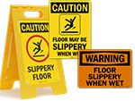Slippery Floor Warning Signs