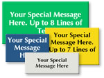 Custom Standard Engraved Signs