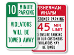 Time Limit Signs