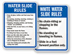Water Slide Rules Signs