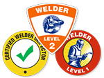 Welding Hard Hat Stickers