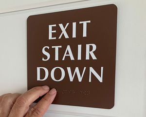 Custom Braille Sign