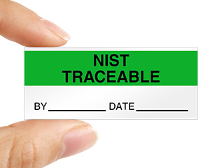 Nist Traceable Label