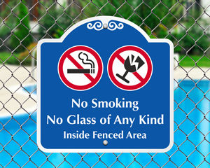No smoking allowed near pool