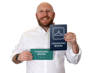 Pool Changing Room Signs