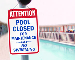 Pool Maintenance Signs