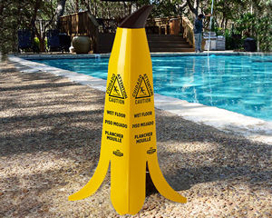 2 Caution Wet Floor Signs Folding Safety Slippery Free Shipping US Only 48 