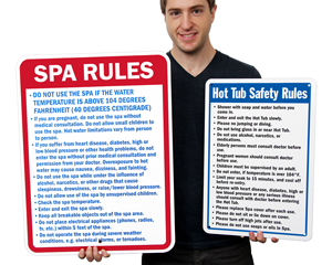 Hot Tub Safety Rules Sign | Acsbr-nccsea