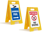 Portable Pool Signs