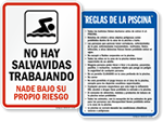 Spanish Pool Safety Signs