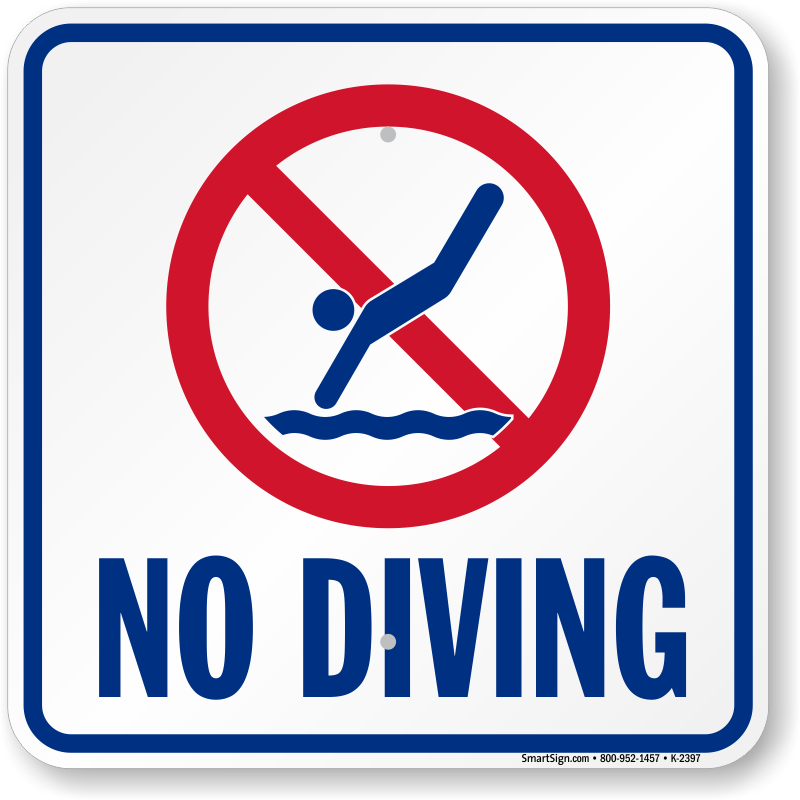 No Diving Symbol Svg Free - IMAGESEE
