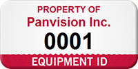 Numbering Asset Tag Add Your Organization Name