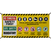 Combined Construction Mandatory Jobsite Safety Banner