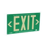 1 Sided Green Background. Glowing letters
