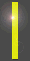 Fluorescent Yellow Green Reflective Post Panel