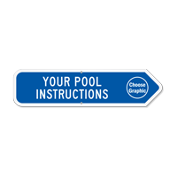 Add Your Custom Pool Instructions Right Arrow Sign