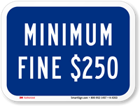 Minimum $250