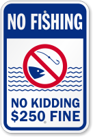 No Kidding $250 Fine