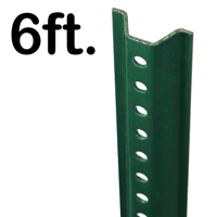 Standard U Channel Sign Post  6' tall