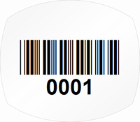 Oval Custom Template  Barcode