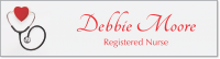 Customizable Healthy Heart Picture Door Nameplate
