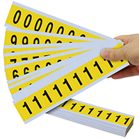 Vinyl Cloth 1 Inch Height 0 9 Number Kit