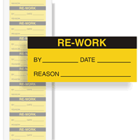 Calibration Labels Black On Yellow
