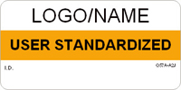 User Standardized Label [add name or logo]