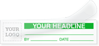Create Own Self Laminating Calibration Label Logo & Headline