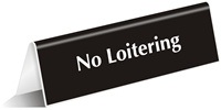 Engraved Table Top Tent Sign