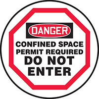 Confined Space Permit Required Do Not Enter
