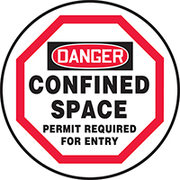 Confined Space Permit Required OSHA Danger