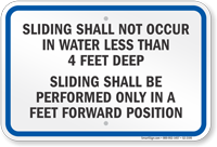 New York Deck Slide Rules Sign